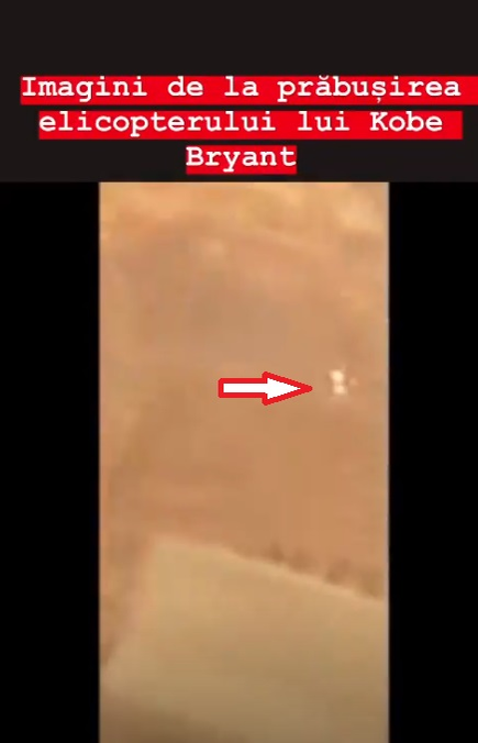 Dumnezeule, n-au avut nicio șansă! Filmarea cu momentul prăbușirii elicopterului în care se afla Kobe Bryant