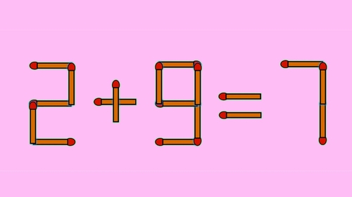 Test IQ exclusiv pentru genii | Corectați 2 + 9 = 7, mutând un singur chibrit