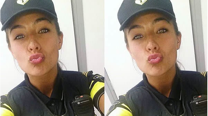 Cea mai sexy poliţistă a devenit model! Imagini incendiare cu aceasta