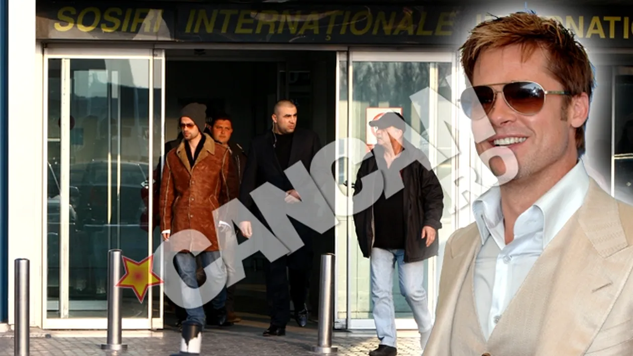 Imagini absolut fabuloase! Brad Pitt a venit, in sfarsit, in Romania! E fara Angelina?
