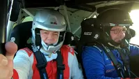 Adrian Enache, cântare la peste 200 km/h. Solistul a fost copilot în mașina de curse, pe circuit