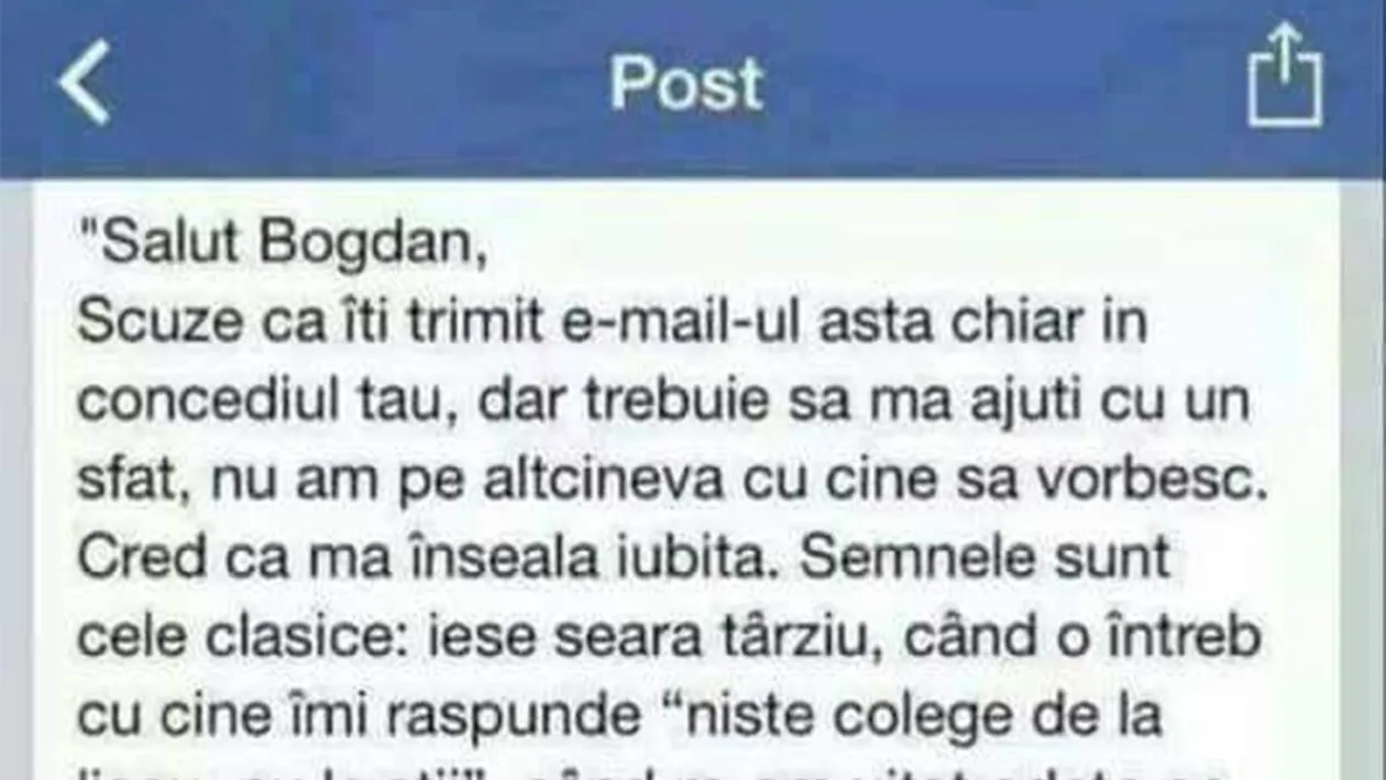 Bancul sfârșitului de săptămână | Cred că mă înșală iubita