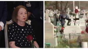 O mână de oameni la ceremonia de reînmormântare a Rodicăi Stănoiu. Primele imagini