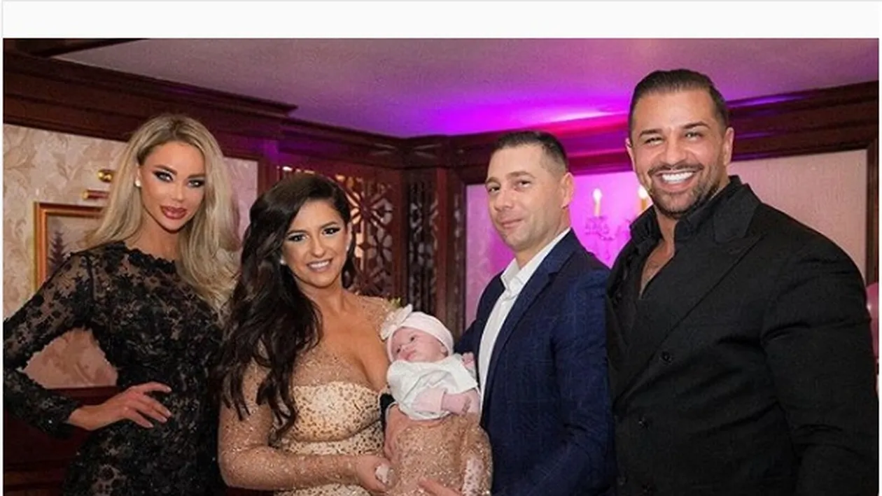 Bianca Drăgușanu și Alex Bodi, petrecere tradițională în Mediaș. Poza fabuloasă cu tăurașul la proțap