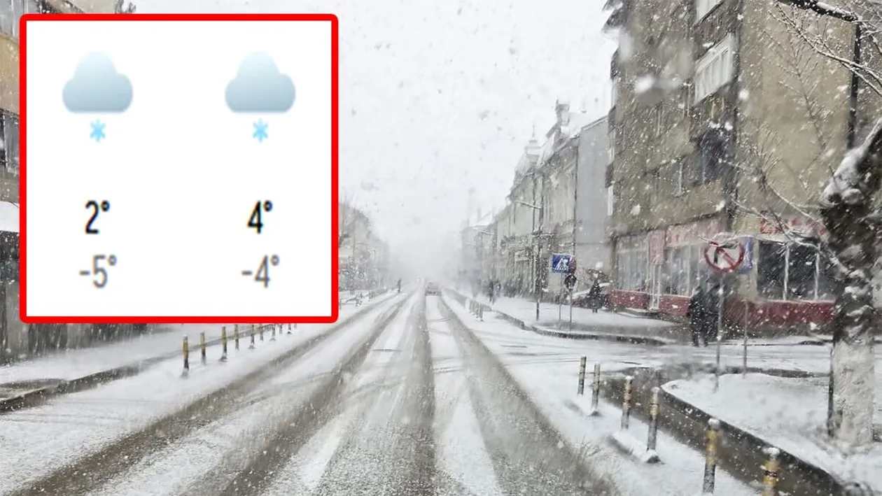 Se întoarce iarna în România. Meteorologii Accuweather anunță ninsori ca în mijlocul iernii