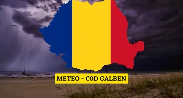Cod galben emis de ANM: ploi, vijelii și grindină. Zonele vizate de furia intemperiilor VIDEO