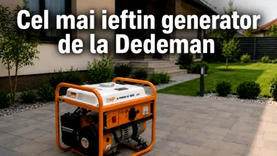 Cât costă cel mai ieftin generator de la Dedeman și ce poate alimenta în caz de urgență