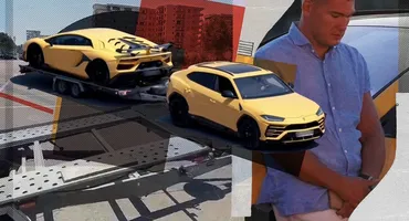 Călin Donca a oferit imaginea anului, la Mamaia! Doar pe litoral poți vedea un Lamborghini care tractează… alt Lamborghini!