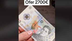 Țeapa cu bancnota de 20 de lei cumpărată cu 2700 de euro. Sute de români s-au înghesuit să își ofere „prețioșii bani”