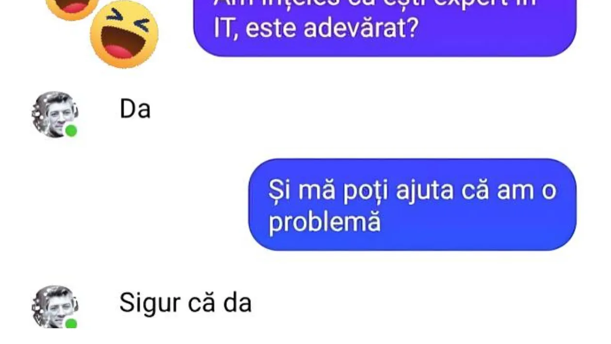 Bancul începutului de săptămână | Am înţeles că eşti expert în IT, este adevărat?