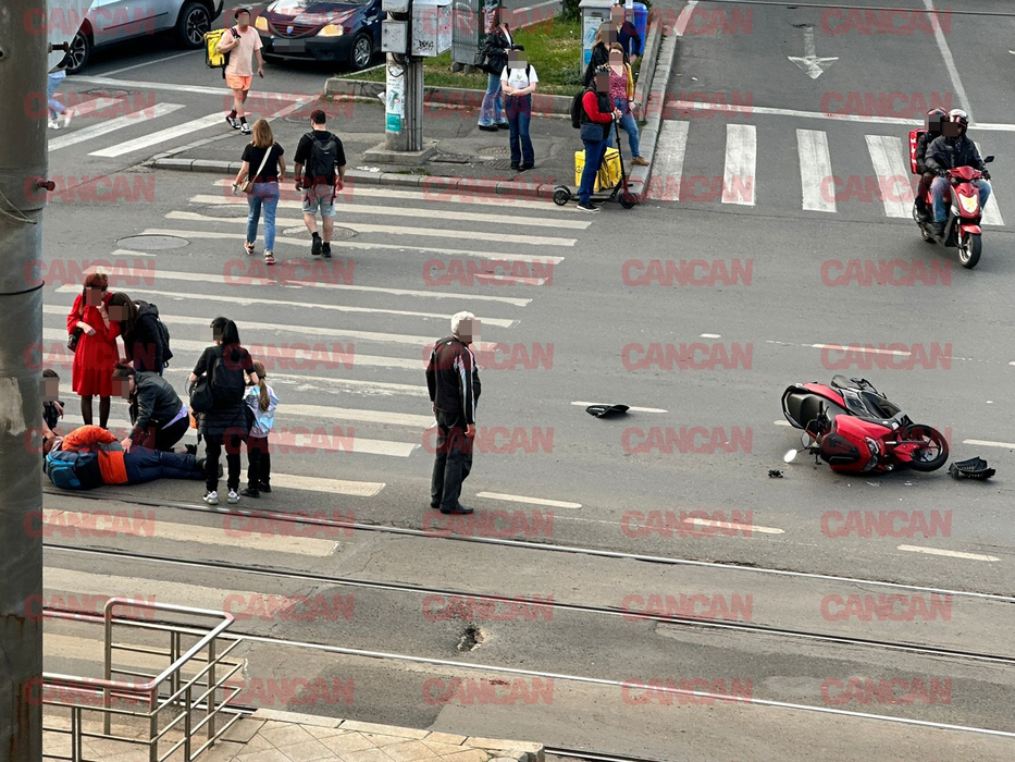 Accidentul rutier s-a produs în intersecția Ștefan Cel mare cu Barbu Văcărescu /sursă foto: CANCAN.RO