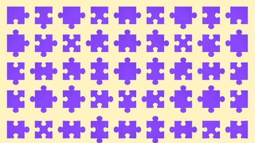 Test de inteligență | Care bucată de puzzle nu se potrivește? Este una singură