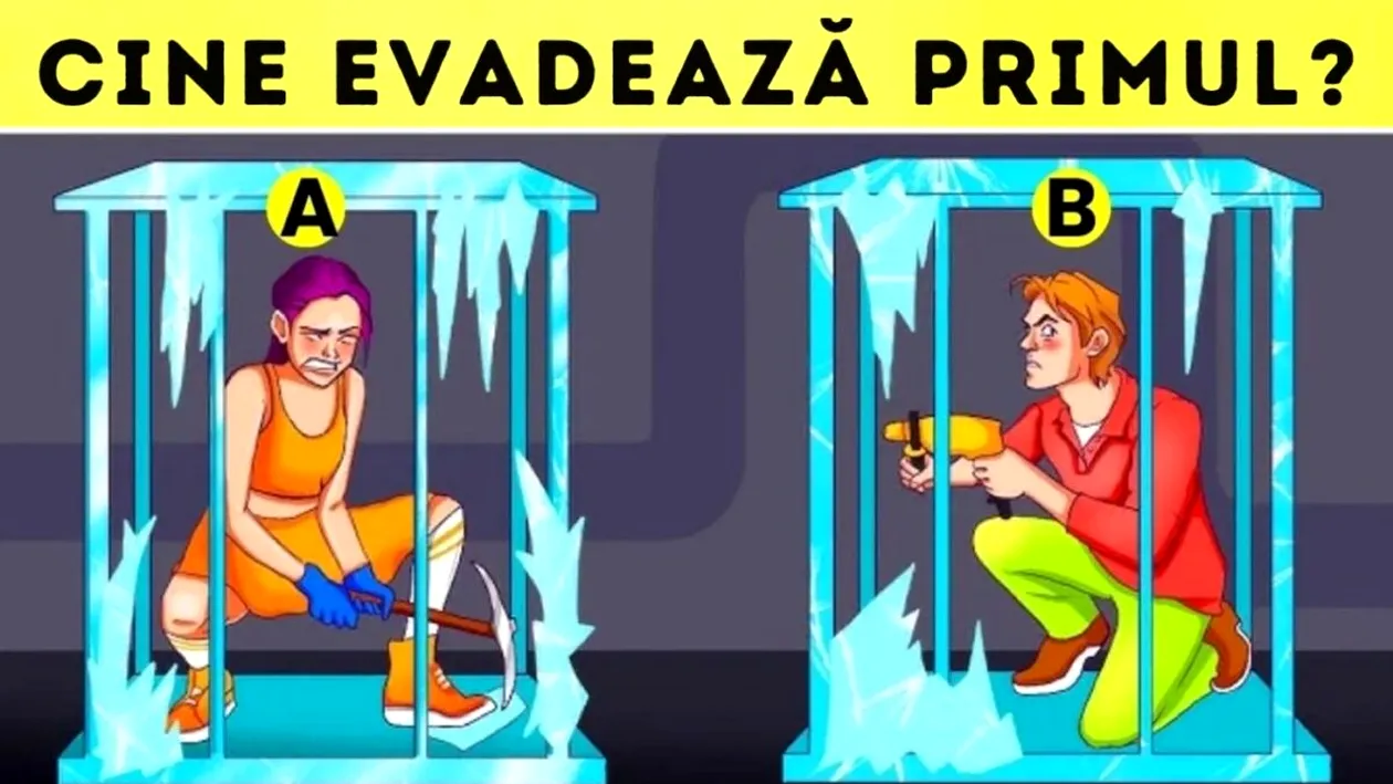 Test de inteligență | Numai geniile ghicesc cine va evada primul în doar 10 secunde!