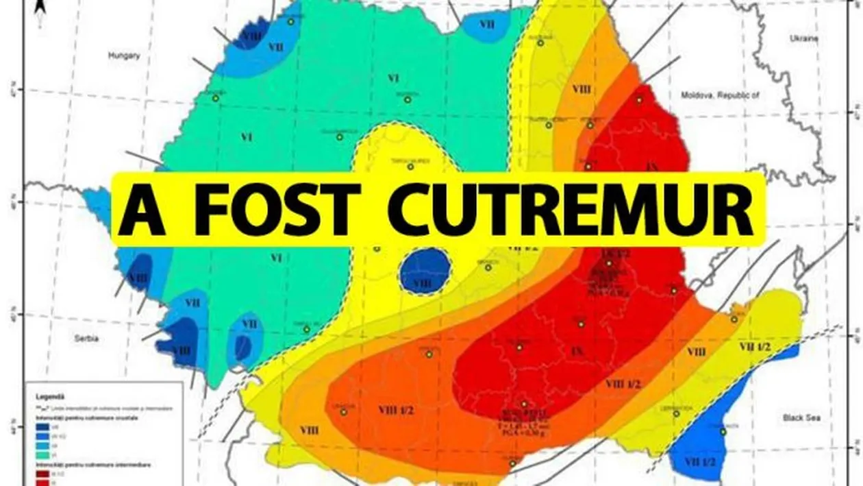 Cutremur puternic în România! Seismul a avut loc la ora 5:13