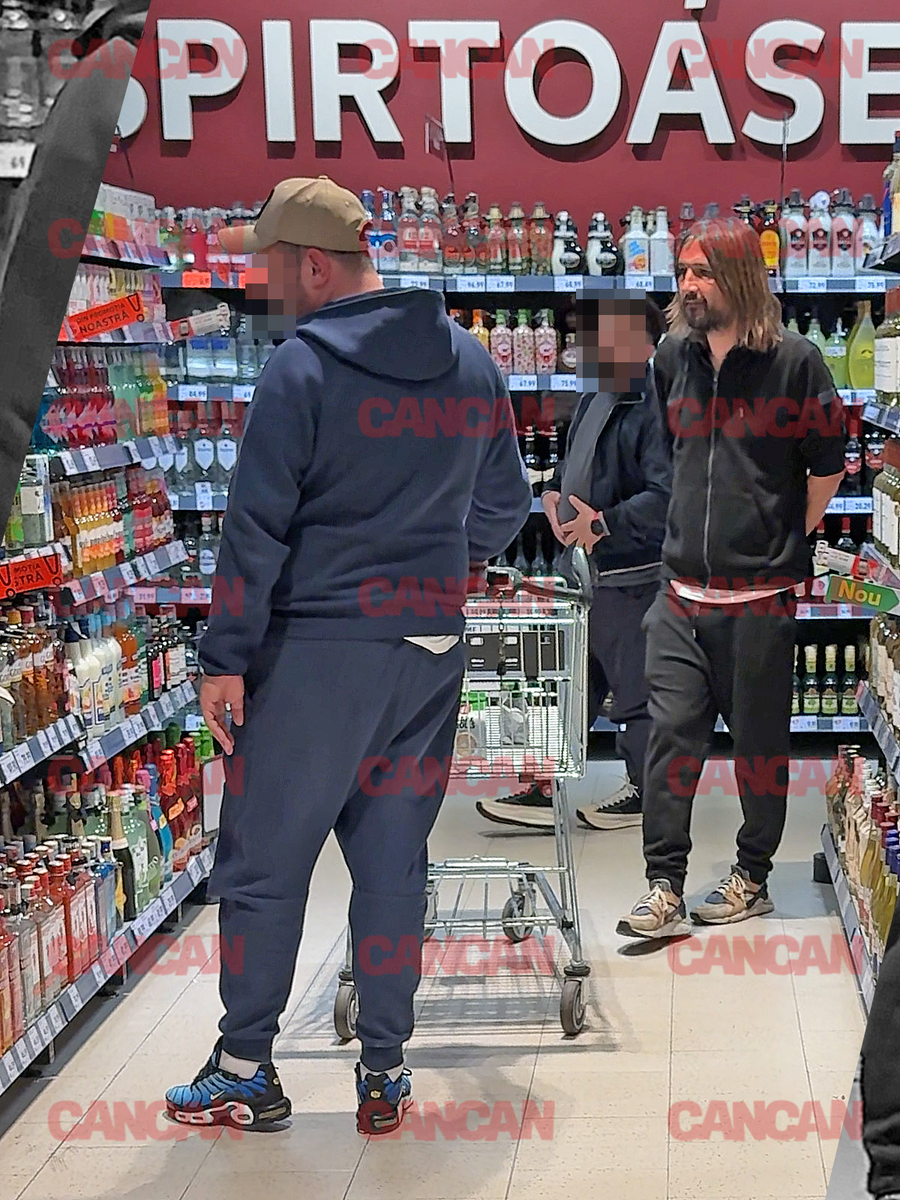 Dan Alexa își face plinul de la raionul cu băuturi spirtoase. 