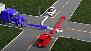 Testul rutier la care 99% dintre șoferi greșesc | Ce mașină trece prima prin intersecție?