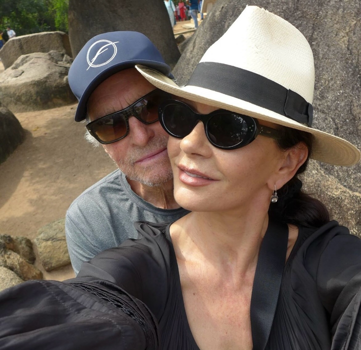 Michael Douglas și Zeta Jones, sursa-captură social media Michael Douglas