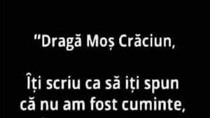 BANCUL ZILEI | "Dragă Moș Crăciun"