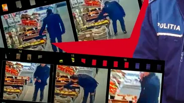 Șef din Poliția Olt, filmat într-un hipermarket  în timp ce… Imaginile sunt de necrezut!