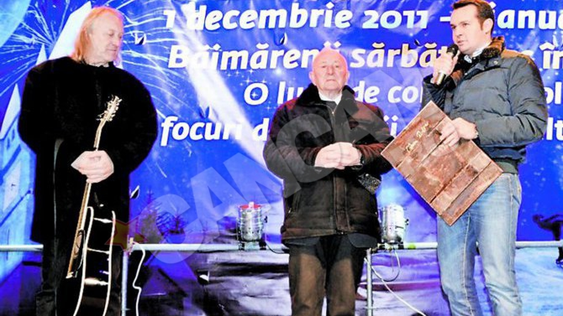 Primaria Baia Mare i-a facut o surpriza artistului! Hrusca, pe scena cu tatal lui