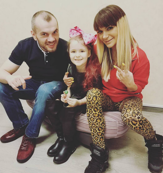 Andreea Antonescu şi fiica ei, Sienna