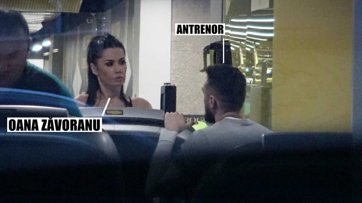 Oana Zăvoranu discută cu antrenorul personal de fitness