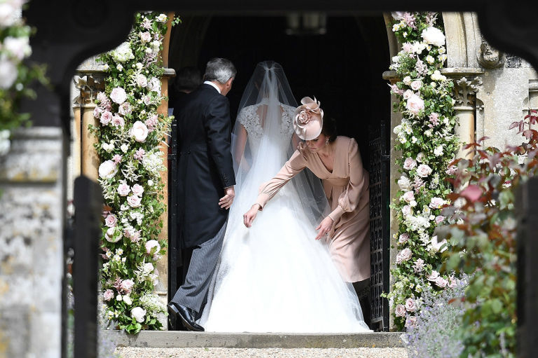 Pippa Middleton şi tatăl ei, Michael