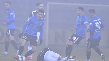 Întrerupt de ceață, meciul Viitorul – Poli Iași se reia marți din minutul 68 de la 0-0!
