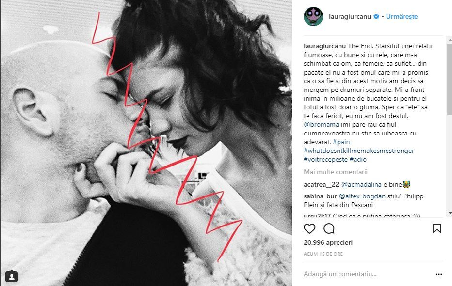 Răspunsul lui Bromania, după ce Laura Giurcanu a anunţat că s-au despărţit: „O să încerc să…”