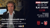 Ilie Dobre comentează LIVE pe ProSport.ro meciul C.S. Dinamo București – C.S.C. Șelimbăr, sâmbătă, 29 august 2026, de la ora 11:00