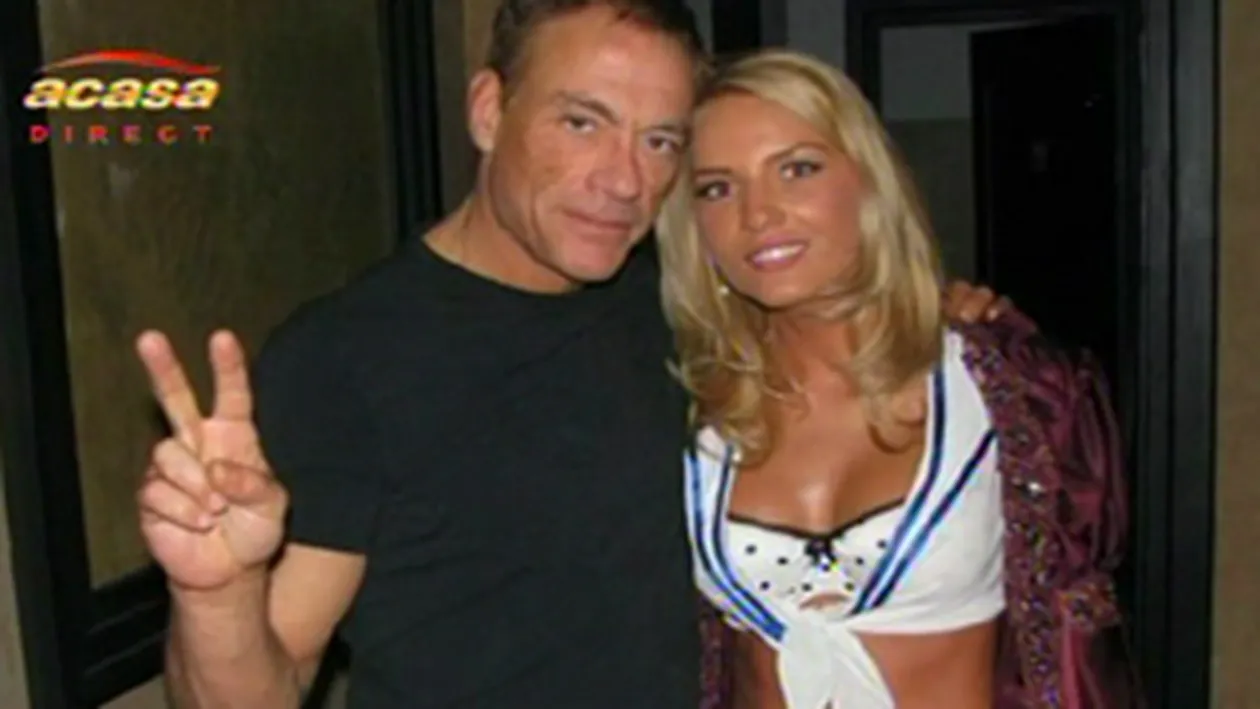 Elena Hueanu l-a dat gata pe Jean Claude van Damme! Cu posteriorul!