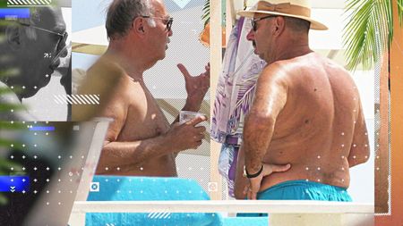 “Regele construcțiilor” și “Tăticul Mc Donald’s” au savurat o bere la pahar de plastic, sub umbrelă și...