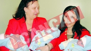 Tripletii din Targu Jiu Si mamica lor au ajuns acasa