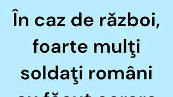 BANCUL ZILEI | În caz de război
