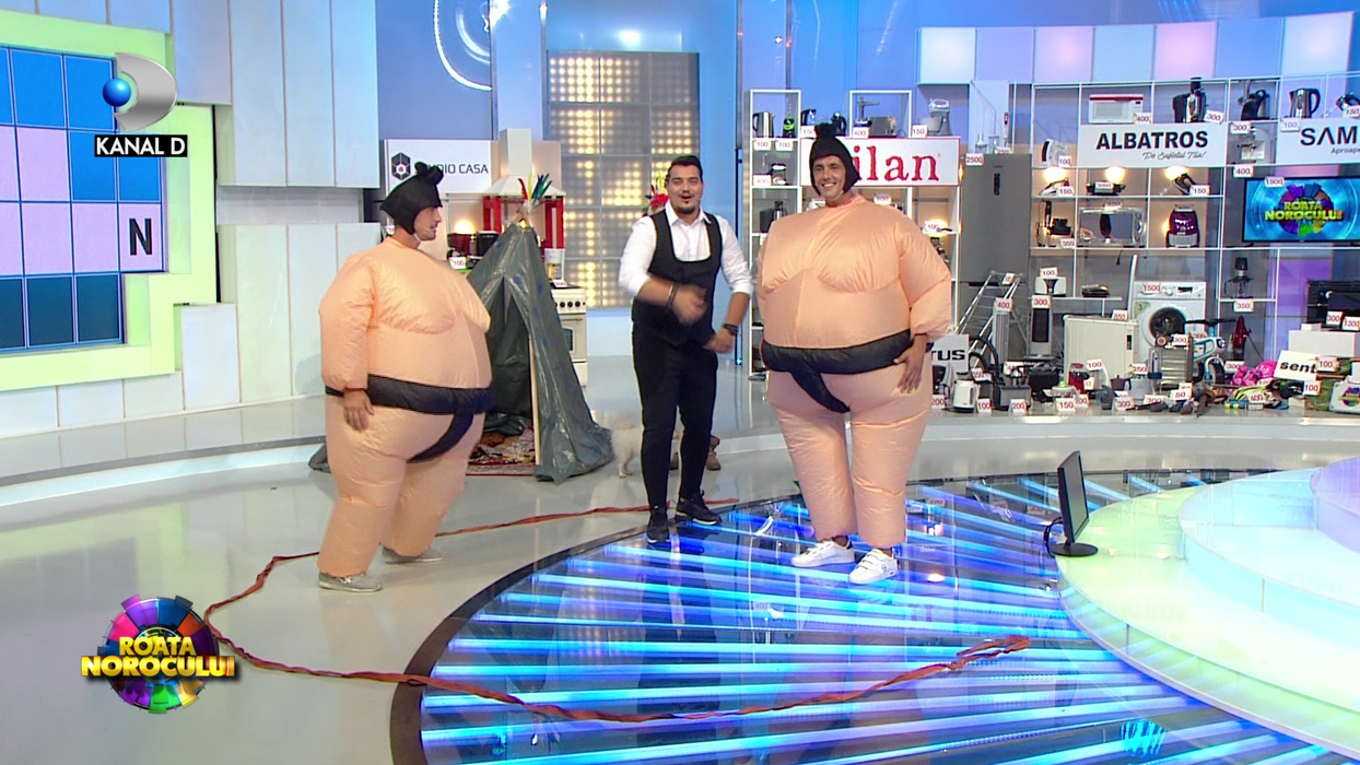 Lupta anului la “Roata Norocului”: Cosmin Cernat vs. Vladimir Draghia, “meci”de sumo