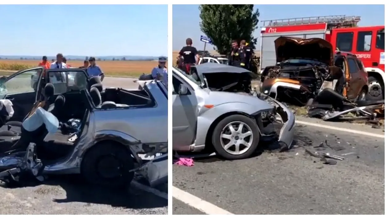 Accident cumplit în Arad! 4 răniți, printre care și un copil. A fost solicitat elicopterul SMURD