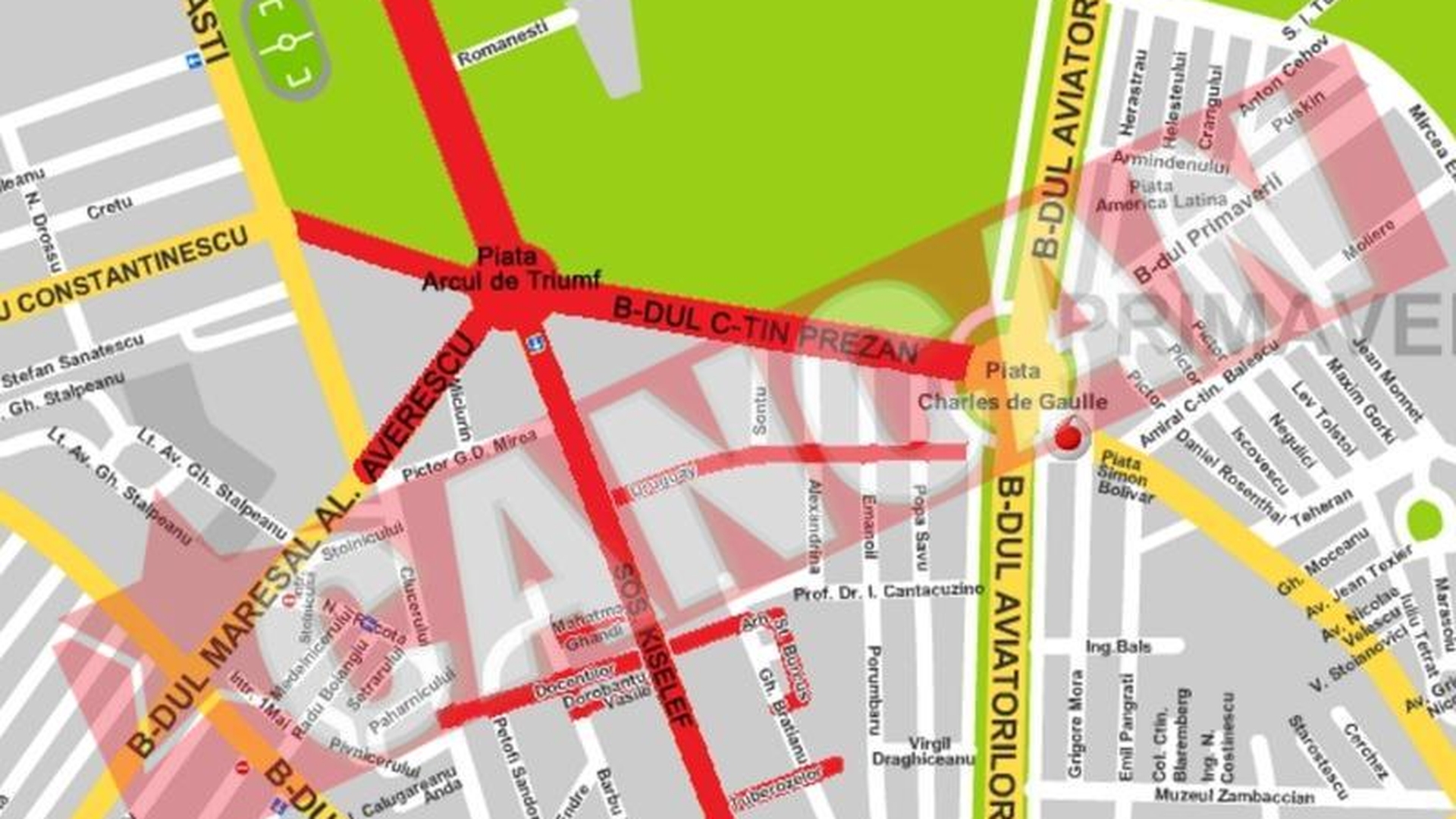 Ziua Nationala provoaca haos in traficul din Capitala