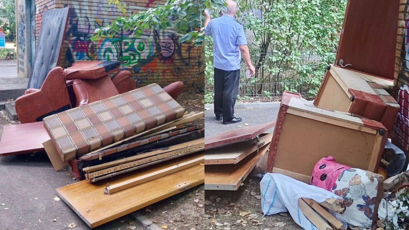 O femeie din București a aruncat mobilă veche la gunoi, apoi s-a trezit cu Poliția la ușă. Uluitor ce scria pe ea