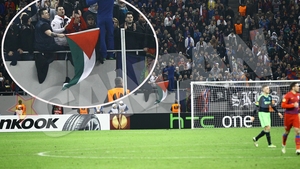 Detaliul care a scapat tuturor la Steaua-Ajax si care putea sa-i duca pe stelisti la suspendare! Vezi ce nu s-a vazut in tribune!