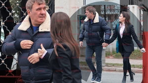 Kira Hagi și „Regele” au „driblat” traficul, după un sprint ca pe teren. Moment „de suflet” tată–fiică