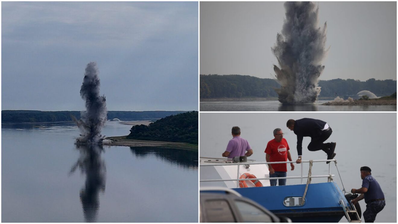 Stânca Pârjoaia a fost detonată! Militarii au folosit 180 de kilograme de explozibil: „E un succes”