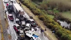 Accident uriaș! Peste 20 de autovehicule s-a ciocnit în lanț