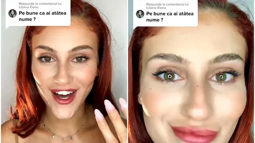 O româncă a devenit virală pe TikTok, după ce le-a dezvăluit fanilor că are 9 prenume. Cum o cheamă, de fapt, pe tânără