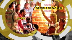 Dani Oțil a dispărut în fum, în timp ce ea... Imaginile care nu s-au văzut la petrecerea surpriză dată de Gabriela pentru soțul ei