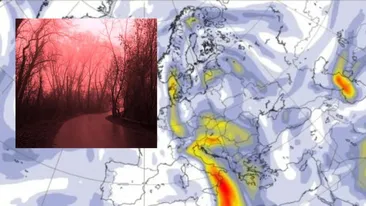 România, lovită de ”ploaia însângerată”. Fenomenul meteo bizar va apărea înainte de Paște