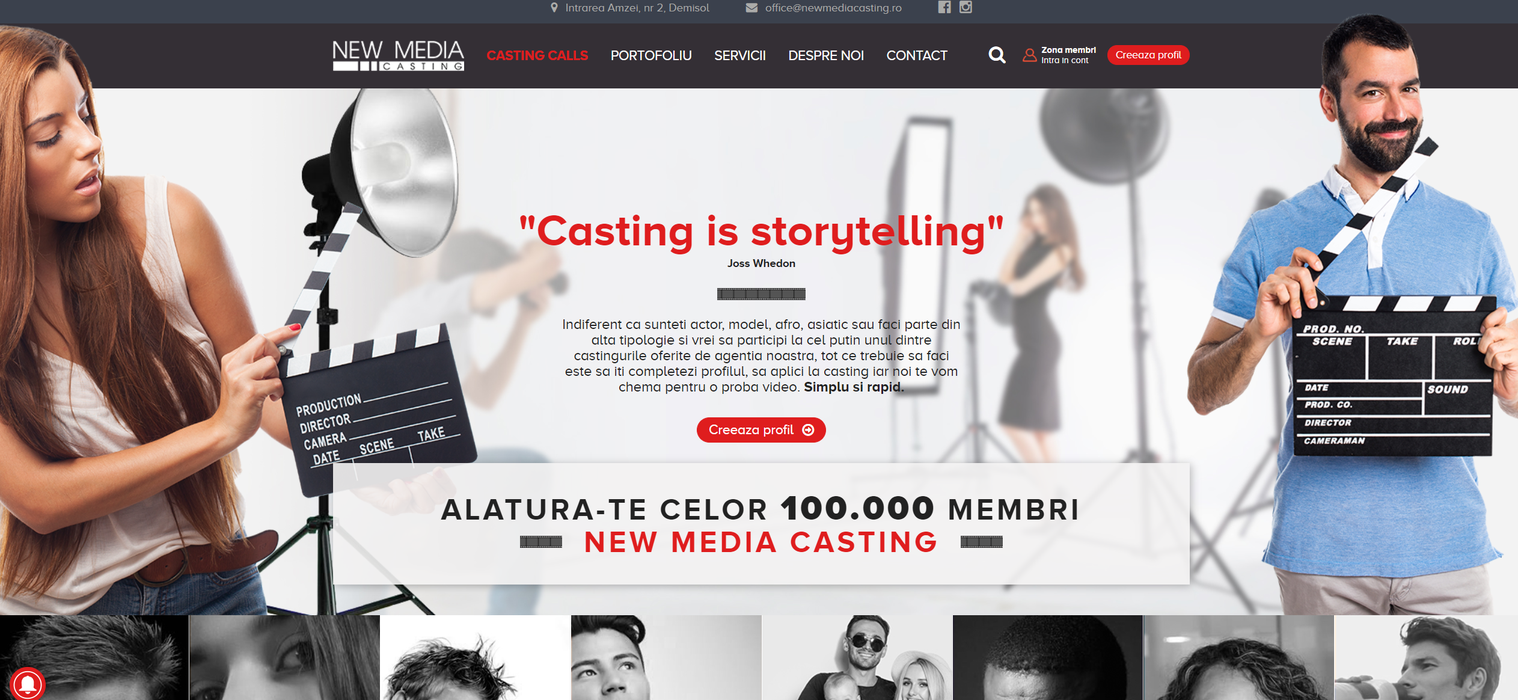 New Media Casting ofera sansa de a lucra in televiziune