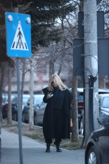 Loredana Groza își verifică telefonul mobil