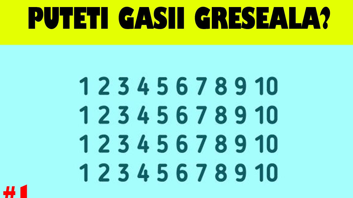 Test IQ viral cu 10 întrebări | Prima: Puteți găsi greșeala?