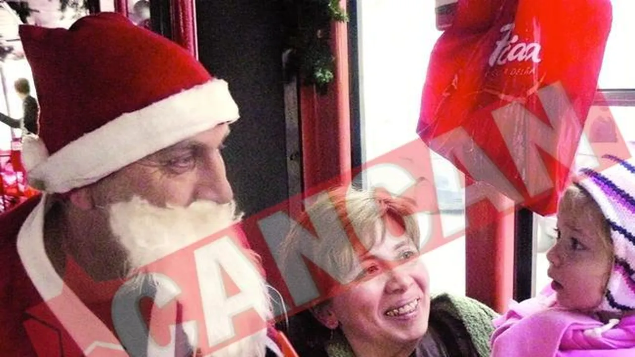 Mos Craciun si-a luat tramvai