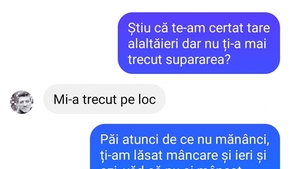 BANC | "De ce nu mănânci?"